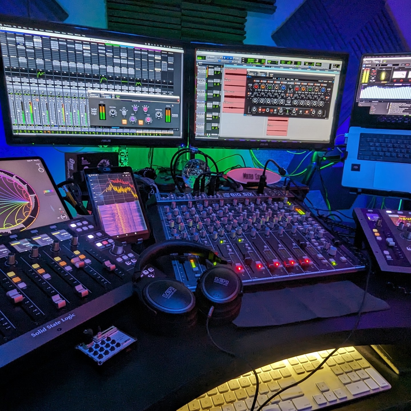 Mateo Coletti at SSL BiG SIX Console