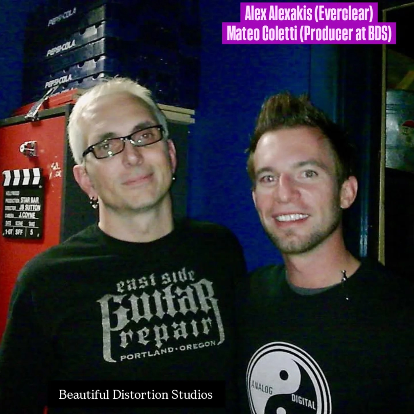 Mateo Coletti with Alex Alexakis of Everclear